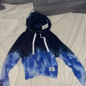 calvin klein tie dye hoodie